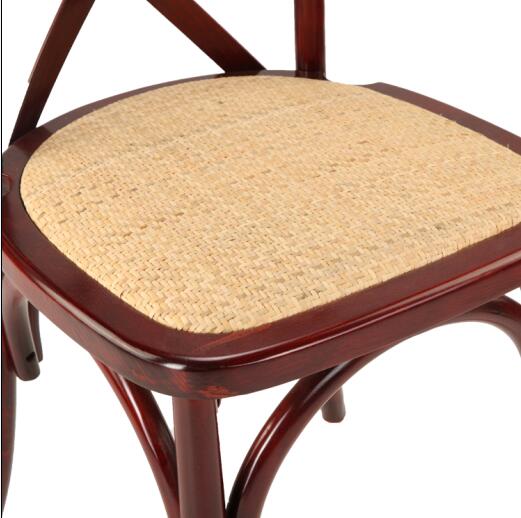 rattan crossback chair